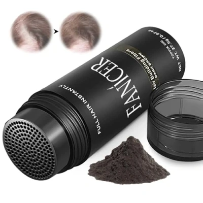 Imagen de Hair Fiber,Fibras Capilares 27.5g,Llena y engrosa su Cabello,Densificador de Cabello,Cabello completo en segundos,Castaño Oscuro.