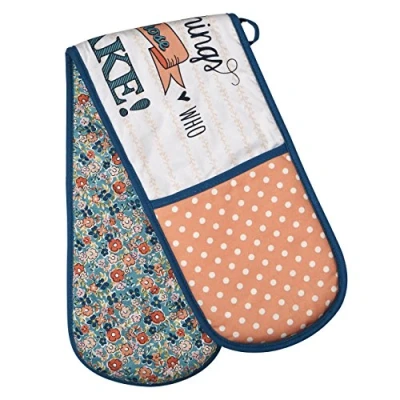Imagen de Premier Pretty Things Guante Doble para Horno, Algodón, Multicolor, 18 x 83 2 cm
