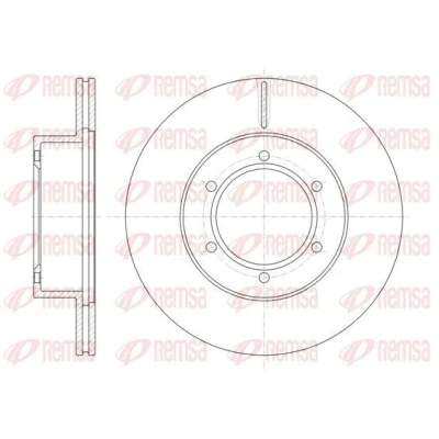 Imagen de REMSA Disco de freno TOYOTA: HILUX 3 Pick up, 4Runner, 6 up Eje delantero 289, 289mm 20mm ventilado 6497.10 BDM655120,DCA649710