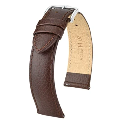 Imagen de HIRSCH Correa de reloj unisex estilo búfalo, modelo Kansas, 22 mm, Clásico