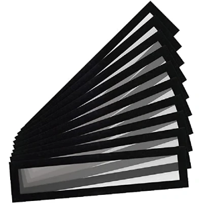 Imagen de Djois made by Tarifold 195217 Pack 10 Marcos Magnéticos Porta títulos A4/A3 (55 alto x 297 mm) Magneto PRO para pizarras magnéticas