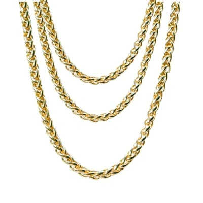 Imagen de FASCHINFEVER Cadena de oro aprox. 50 cm como accesorio para carnaval y lema los años 80 90 Vokuhila &amp; Gangster