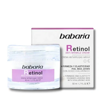 Imagen de Babaria Crema Con Retinol Facial Cuello Y Escote Reafirmante 50ml Cremas Faciales Mujer Hombre Antiarrugas