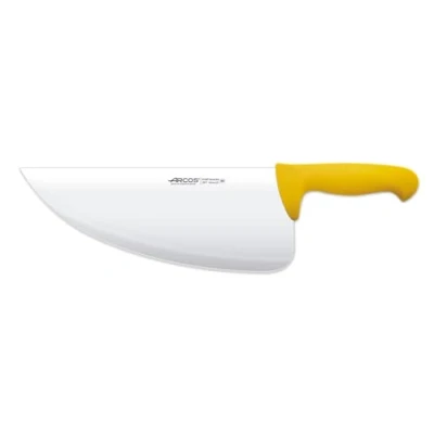 Imagen de Arcos Serie 2900 Cuchillo Pescadero Hoja de Acero Inoxidable NITRUM 320 mm Mango inyectado en Polipropileno Color amarillo