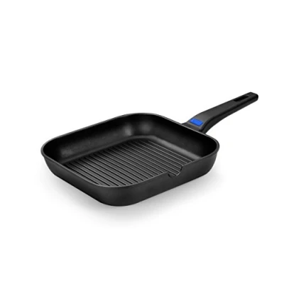 Imagen de MONIX Solid+ Grill con rayas cuadrado 24 cm de aluminio fundido antiadherente