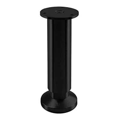 Imagen de SOTECH Pie de Mueble Terra Altura 150 mm Negro anodizado Pata Soporte Regulable en hasta máx. 15 mm, Carga 250 kg