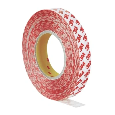 Imagen de Dpm tapes Cinta adhesiva de doble cara 3M GPT PET: fuerte adhesión, sellado en superficies difíciles. Grosor: 0,21 mm, resistente hasta 150 C, con resistencia UV ex 9088 (25 mm x 50 m)