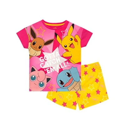 Imagen de Pokémon Pijama Niñas Pijamas Eevee para Niña Verano 7 8 años