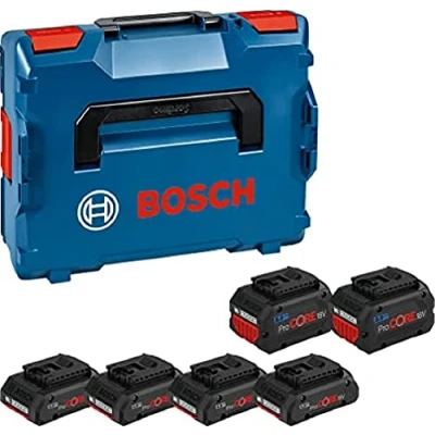 Imagen de Bosch Professional 18V System ProCORE18V Set 6 baterías de litio (4 x ProCORE 4.0Ah + 2 8.0 Ah, en L BOXX)