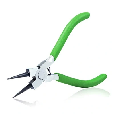 Imagen de SPEEDWOX Mini Round Nose Pliers for Jewelry Making 4 1/2 Inch Extra Thin Tapered Jaw Small Wire Looping Micro Fine Precision Hand Tools Professional Beading Hobby Work Craft DIY Supplies