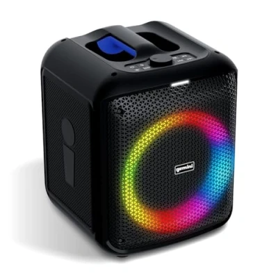 Imagen de Gemini Sound Serie GGO Boombox Bluetooth portátil 650L Modelos de 100 W y 200 W, luces LED para fiestas, emparejamiento TWS, micrófono inalámbrico