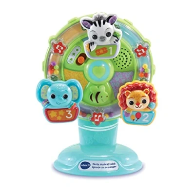 Imagen de VTech 80 165967 Noria Musical Aprende con los Animales, Juguete para la Trona bebés +6 Meses, versión ESP, Color, único (3480 165967), 1 noria.