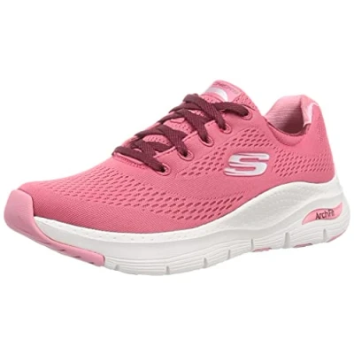 Imagen de Skechers Arch Fit Big Appeal, Zapatillas Mujer, Rose Mesh Burgundy Trim, 39.5 EU
