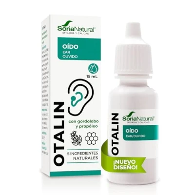 Imagen de Soria Natural Otalin New Mejora la Salud del Oído Prevención y Tratamiento 100% con Propóleo Aceites esenciales Auditiva Botella de 15ml