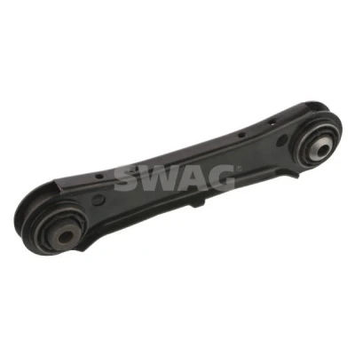 Imagen de SWAG 20 93 6401 Barra oscilante, suspensión de ruedas con apoyo Eje trasero izquierda, arriba, delante Brazo oscilante transversal Chapa acero