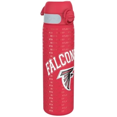 Imagen de Ion8 Botella de Agua Acero Inoxidable, 600ml, a Prueba Fugas, Fácil Abrir, Aptas para Lavavajillas, Cerradura Segura, Asa Transporte, Limpiar, Diseño en Relieve, NFL Falcons