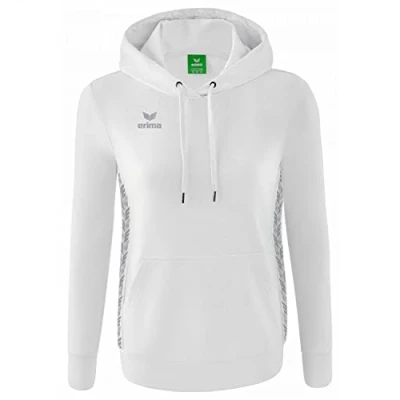 Imagen de ERIMA Mujer Essential Team Sudadera con capucha, blanco, 36