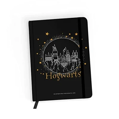 Imagen de ERT GROUP Cuaderno con licencia original y oficial de Harry Potter, patrón Potter 036 black, papel rayado, A5