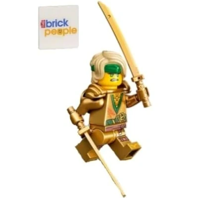 Imagen de LEGO Ninjago: Lloyd Garmadon Golden Ninja con 2X Shamshir y Espada Dragón Dorado