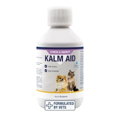 Imagen de NutriScience KalmAid Complemento calmante líquido, 250 ml, para perros y gatos