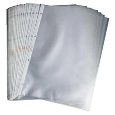 Imagen de Rexel Fundas multitaladro apertura superior económicas Carpeta (A6, color transparente, pack de 50 unidades)