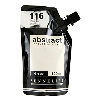 Imagen de Sennelier : Abstract Acrylic Paint 120ml Satin Titanium White