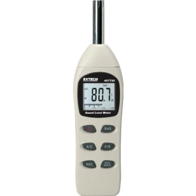 Imagen de Extech 407730 Medidor digital del nivel de sonido, 40 a 130 decibeles
