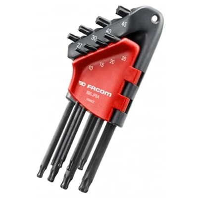 Imagen de Facom Juego de 8 llaves Torx esféricas 10 a 45