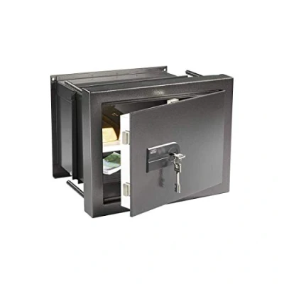 Imagen de BURG WÄCHTER Caja fuerte empotrable con llave, Karat, Grado de resistencia 0, Fondo variable bandejas, 15,6 26,0 l, 27,5 kg, WT 614 K, Hierro antiguo