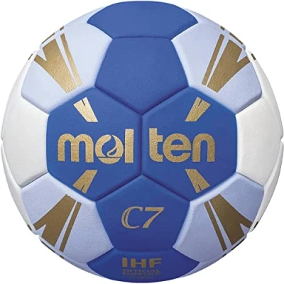 Imagen de Molten C7 H0C3500 BW Balón de Entrenamiento, Color Azul, Blanco y Dorado