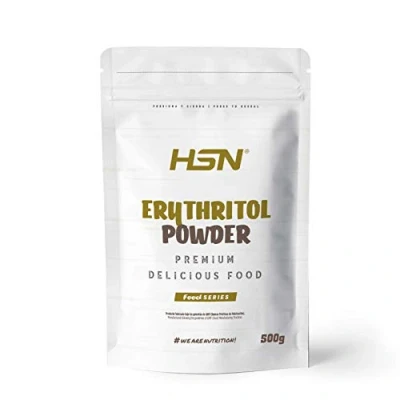Imagen de Eritritol de HSN ¡La Mejor Alternativa al Azúcar! Edulcorante Natural Bajo En Calorías Endulzante para Recetas Fitness Vegano, Sin Gluten, Lactosa, Polvo, 500 gr