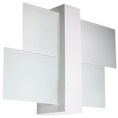 Imagen de SOLLUX LIGHTING Feniks 1 Aplique Elegante Carcasa De Madera + Combinación Pantalla Vidrio Bombilla Reemplazable E27, x 60 W Blanco, 43 12 30 cm