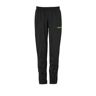 Imagen de Uhlsport Stream 22 Classic Pants Pantalones De Poliéster Cinturilla Ajustable con Cordón, Unisex niños, Black/Fluo Green, 116