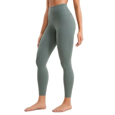 Imagen de CRZ Yoga Mujeres Butterluxe Leggings 64cm Cintura Alta Ultra Suave Estirar Ejercicio Polainas Sabio Gris 36