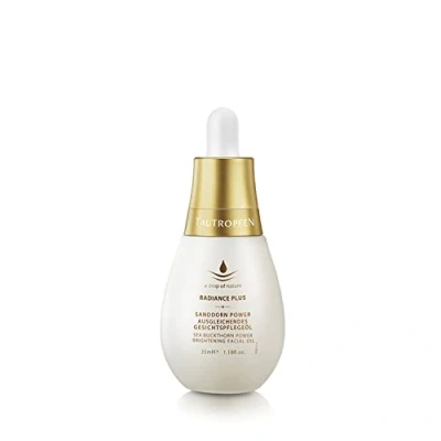Imagen de aceite facial equilibrador de espino amarillo (35 ml) Cuidado hidratante para una pigmentación equilibrada la piel, con amarillo, semilla granada y vitamina C
