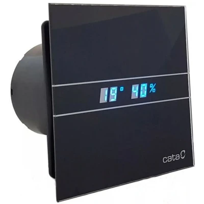 Imagen de Cata Extractor baño Modelo e 100 Gth BK Estractor de Serie Glass Ventilador Extractores aire silencioso para color negro