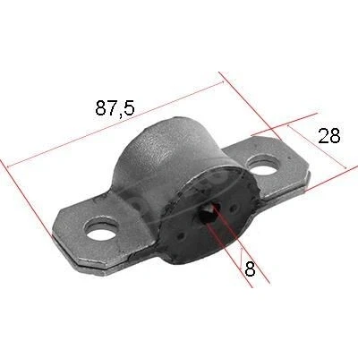 Imagen de CORTECO 80000484 Silentblock Barra Estabilizadora 8 87,5 FIAT: Punto II Hatchback, Doblo I Familiar, Cargo