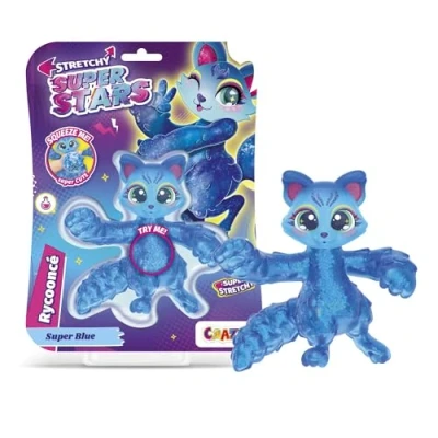 Imagen de CRAZE Superstars Stretchy Rycoonce Figuras Coleccionables con Relleno De Slime, Colores Intensos Y Brillantes, 6 Personajes Diferentes