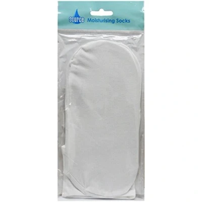 Imagen de Source Healthcare Calcetines de algodón hidratantes para mantener la crema súper suaves, 1 par