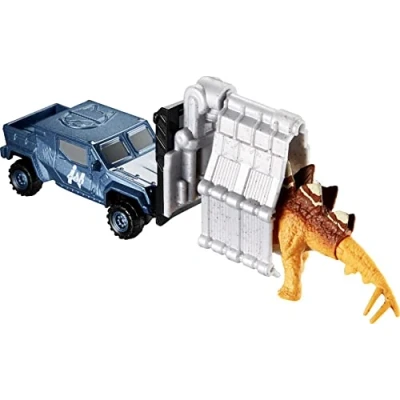 Imagen de Matchbox Jurassic World Dino Transporters, 1 vehículo y 2 mini dinosaurios, a partir de 3 años