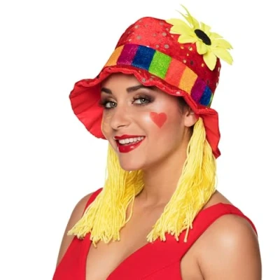 Imagen de Boland 01213 Sombrero Clara con lentejuelas de girasol y purpurina, carnaval, halloween, disfraces, fiesta temática