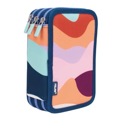 Imagen de MILAN® Plumier 3 pisos con contenido serie The Fun, multicolor