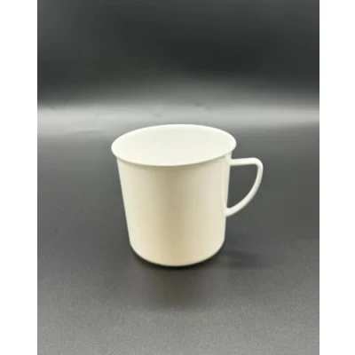 Imagen de Kimmel 21 000 1601 1 asa, té, Taza de café, Reutilizable, irrompible, 330 ml, Plástico, Blanco