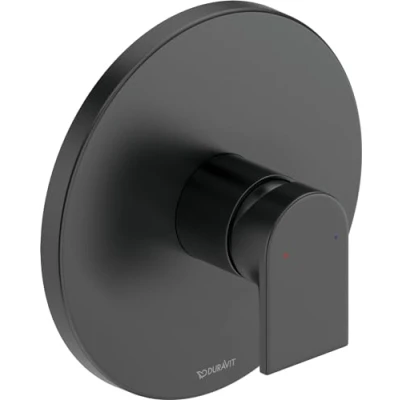 Imagen de Duravit Tulum Grifo mezclador monomando para ducha (cerámica), color negro mate