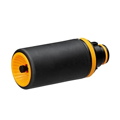 Imagen de Fiskars Cabezal de pistola para mangueras múltiples, 2 funciones, Con chorro y aclarado, Flujo infinitamente variable, Tamaño universal, Negro/Naranja, 1059236
