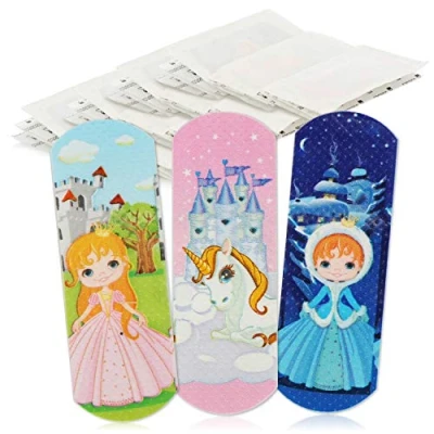 Imagen de com four® 40x tiritas repelentes al Agua para niños Tiras de Yeso Colores Juego con Motivos Princesas y Unicornios (Princesa)