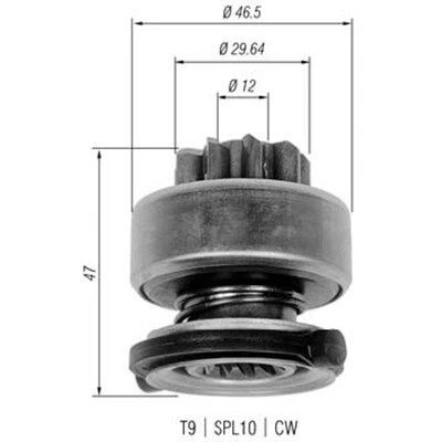 Imagen de MAGNETI MARELLI 940113020335 Piñón, arrancador ALFA ROMEO: 156 Berlina