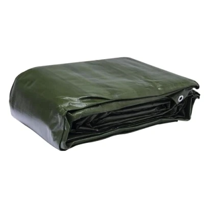 Imagen de WERKA PRO Lona Multifuncional Negra y Verde de 240 g/m2 6 x 10 m
