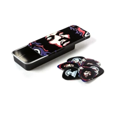 Imagen de JIM DUNLOP Púas Jimi Hendrix, duro, Caja en Metal de 6, Star