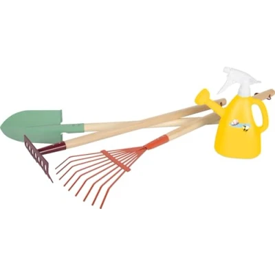 Imagen de Small Foot Set Herramientas de jardín con regadera Tiny Garden, 2 en 1, robustas niños a Partir 3 años, 12663, Multicolor